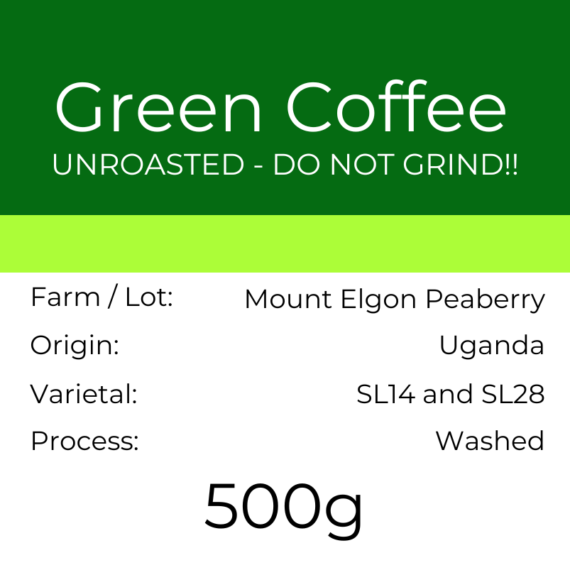 Green Coffee - Mount Elgon Peaberry.