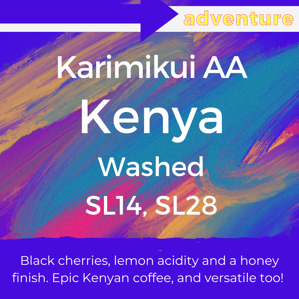 Graphic showing coffee details. Information also available on the product listing. 